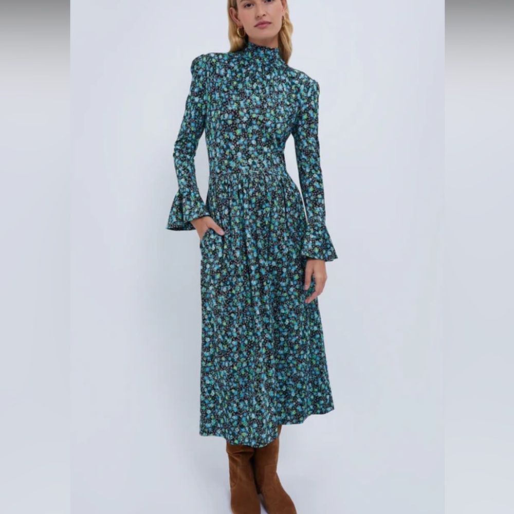 EUC! DE LORETA Jazmin Print Pimienta Dress. Size XS.